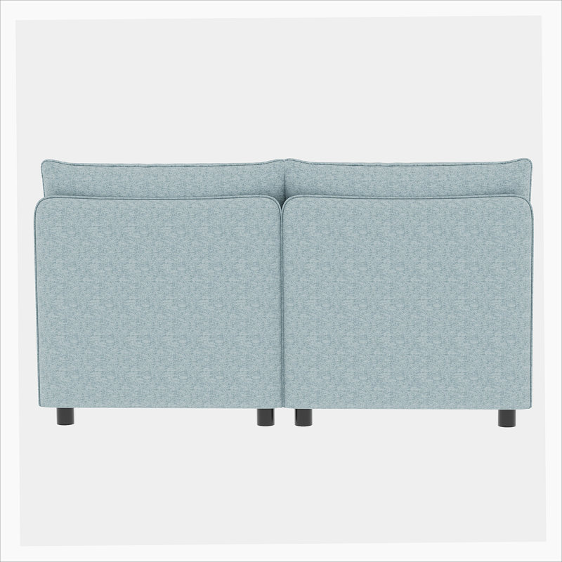 Armless Seat for Modular Sectional Sofa with Storage for Living Room