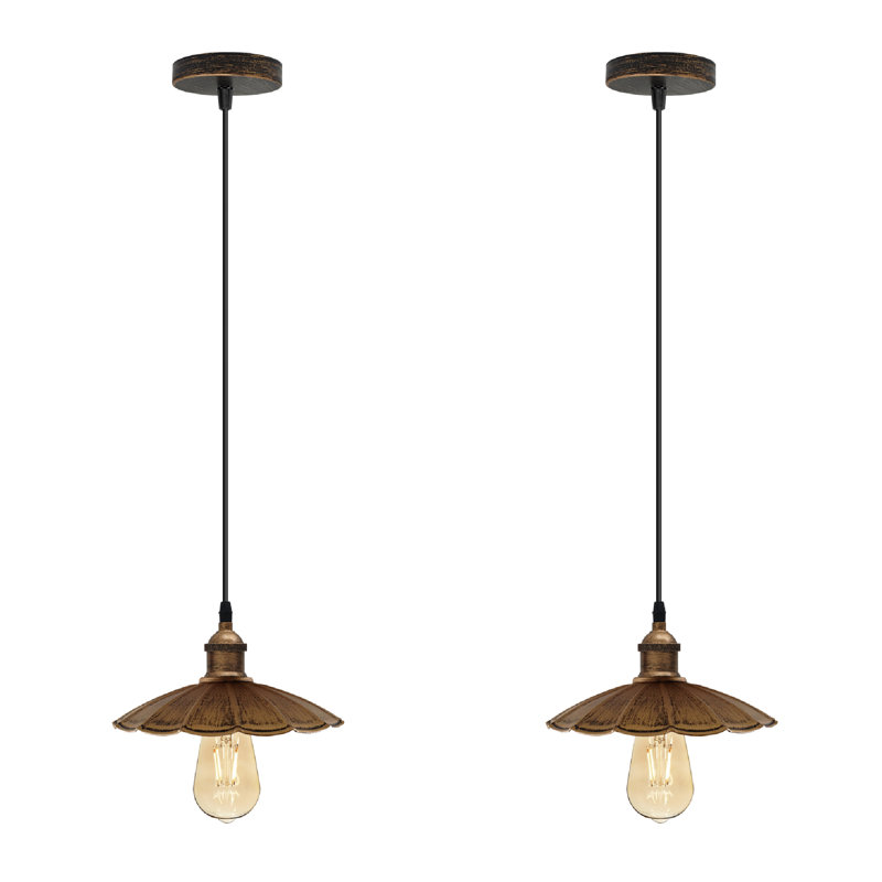 Contreras 1 - Light Painted Dome Pendant, Brushed Copper, Yes, LED
