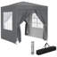 Tente escamotable 6,6 pi x 6,6 pi pour l'extérieur, jardin, patio, gris-123554189