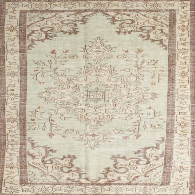 Tapis traditionnel crème / brun