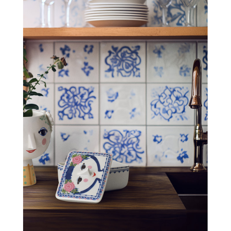 Dora Ceramic Butter Dish