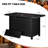 6-Piece Outdoor Rattan Patio Set with Fire Pit Table-2139026095