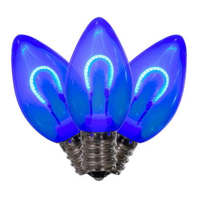 Transparent U-Shaped Filament Bulb, E17 Base, 120V, .6 Watts, 25 Bulbs per bag