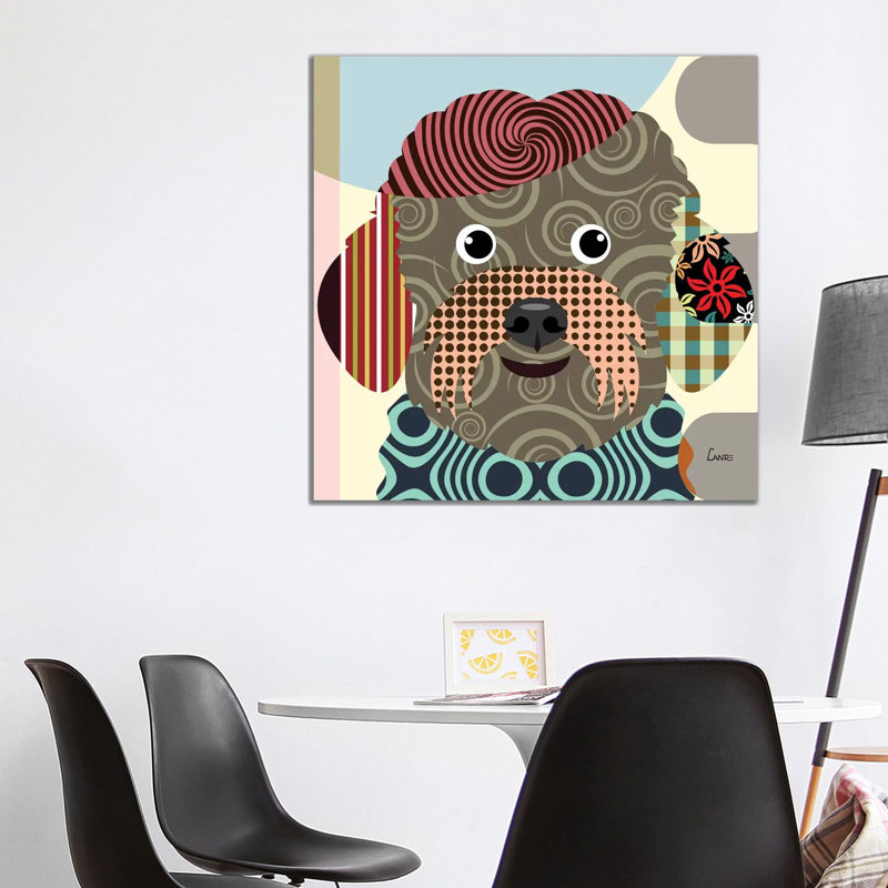 Bichon Frise by Lanre Studio - Wrapped Canvas Print, 93.98cm H x 93.98cm W x 1.905cm D
