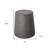 18" Ebony Solid Wood Round End Table-147989259-156124408