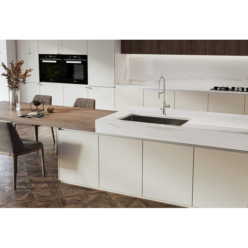 32-Inch Undermount Kitchen Sink, Premium 304 Stainless Steel Bar Sink - 10 Inches Deep Basin Single Bowl Sink