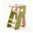 Green and brown color blocking
