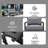 Anti-Rust Steel Patio Sofa Conversation Set with Coffee Table, Waterproof Outdoor Seating with UV-Resistant Cushions-1191637520