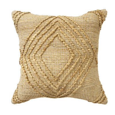 Maples Textured Cotton Blend Throw Pillow