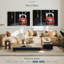 Impression sur toile rouge rétro Kettlebell-98865571