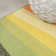 Maudrey Geometric Striped Orange/Green/Blue Rug