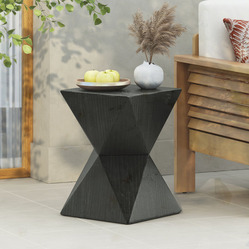 Table d'appoint en béton 14,25 po