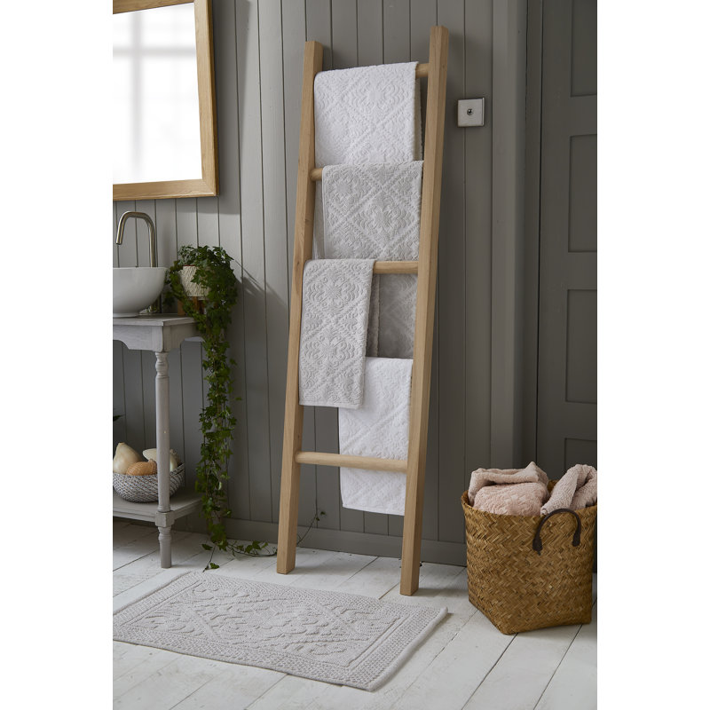 Exton Country Hand Towel Single, White