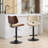 Mid Century Modern Adjustable Counter Height Black Bar Chairs-21938034-21938032
