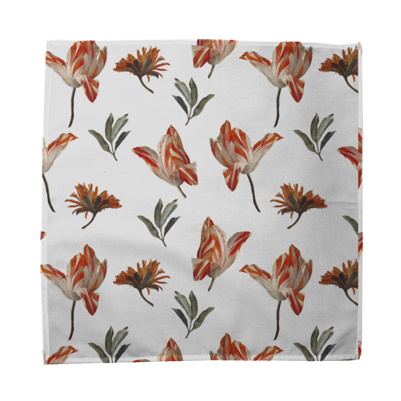 Byung 100% Cotton Floral Square Napkin