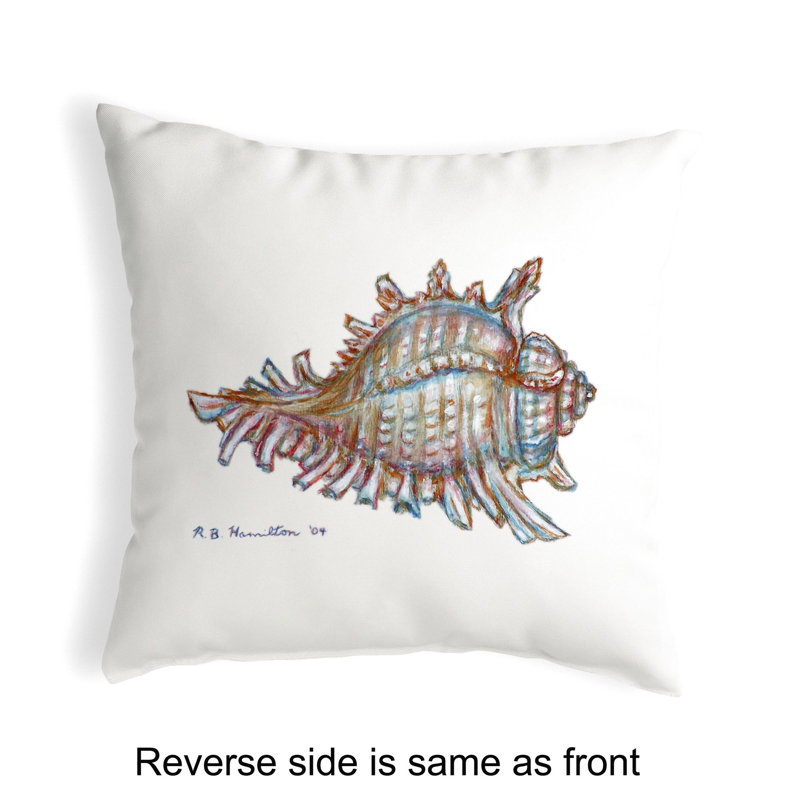  Housse et insert de coussin extérieur Conch, Blanc