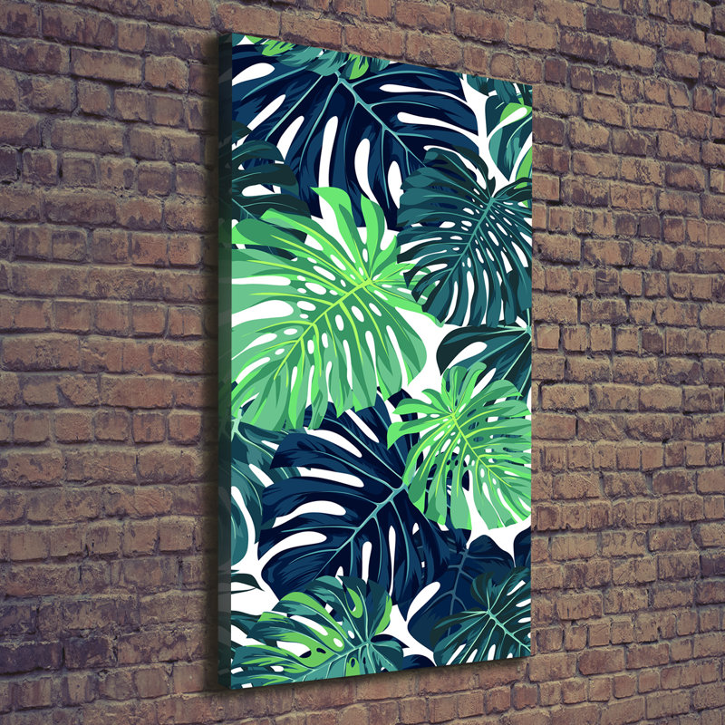 Tropical Leaves - Wrapped Canvas Print