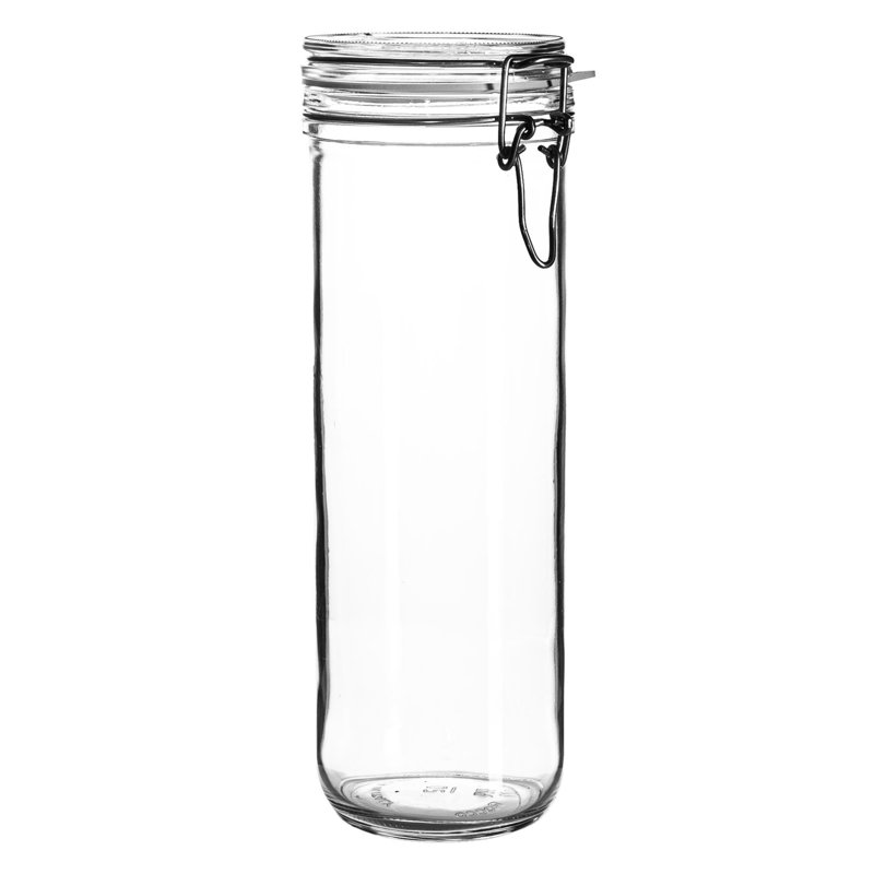 Fido Glass Storage Jar, 22cm H x 10.5cm W x 10.5cm D