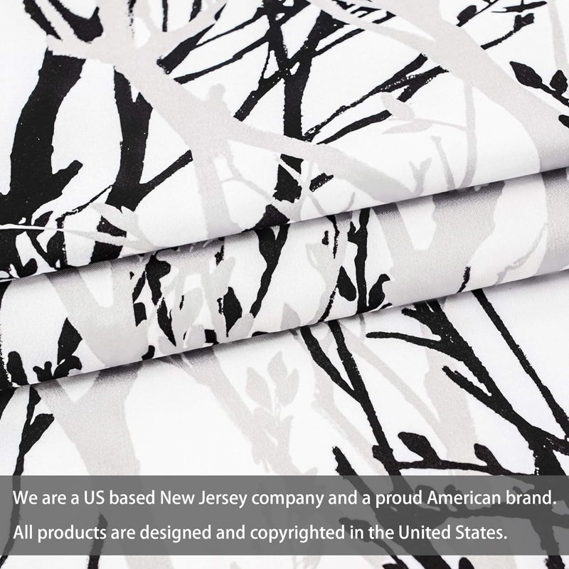 Tree Branch Blackout Curtains For Bedroom Curtains 2 Panels Set  Branch Lined Window Treatment Thermal Grommet Top Curtain For Living Room Winter Warm Curtain