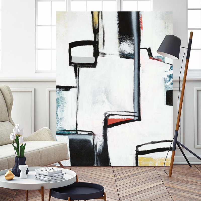 «The A Line I on Canvas» par Daleno, reproduction d'art