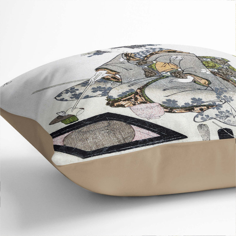 Square Cushion, 40cm H x 40cm W x 15cm D, Stone