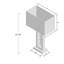 Abat-jour rectangulaire en nickel-118635182-118635180