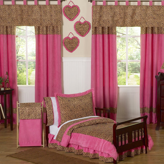 Collection de literie pour tout-petits Cheetah Pink