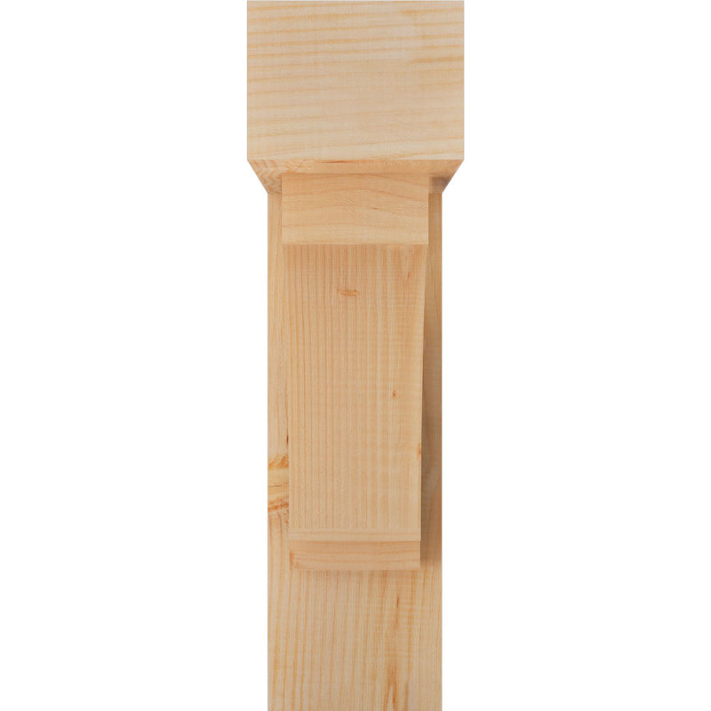 Imperial Block Bracket w/ Offset Brace, 28 x 24, 7 1/2"W Douglas Fir (Smooth)