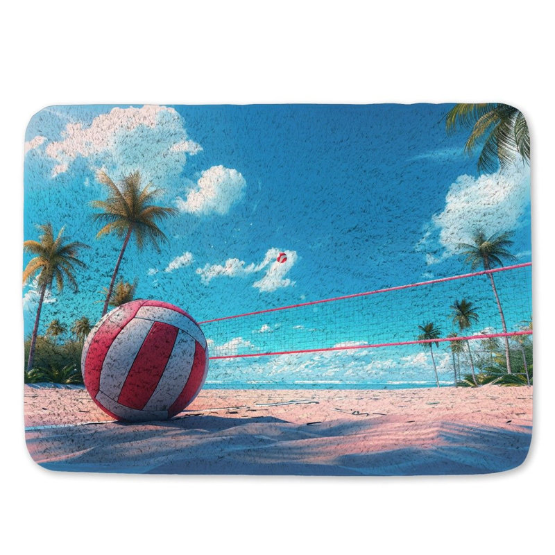 Dubrule Microfiber / Microsuede Non-Slip Bath Mat, 17"W x 24"L