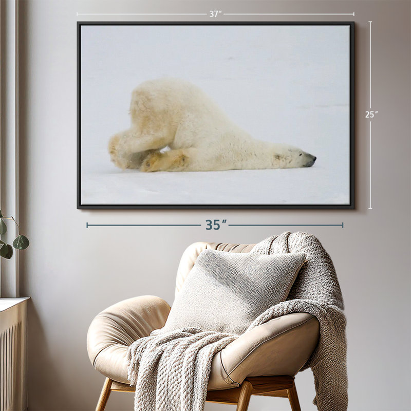 «Lazy Bear», reproduction sur toile, H 25 po x l 37 po