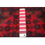 Tapis unique en laine noué à la main 6 pi 7 po x 9 pi 8 po nouvel âge Airyck - rouge / noir / or