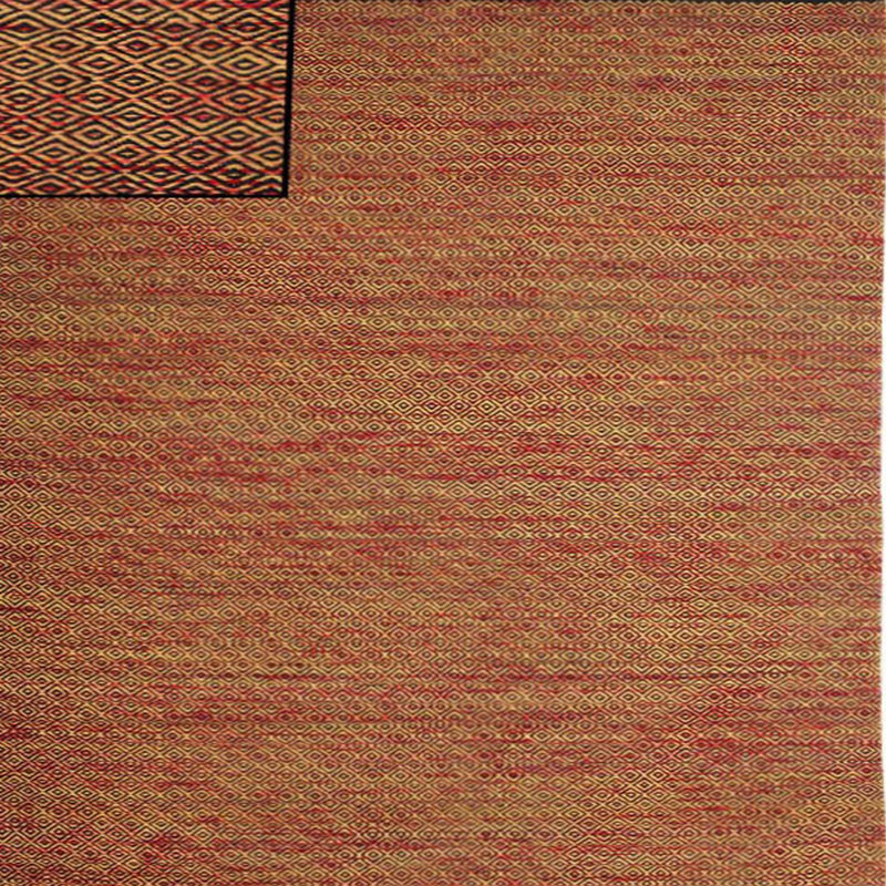 Tapis brun/noir zone contemporaine, Carré 4 pi