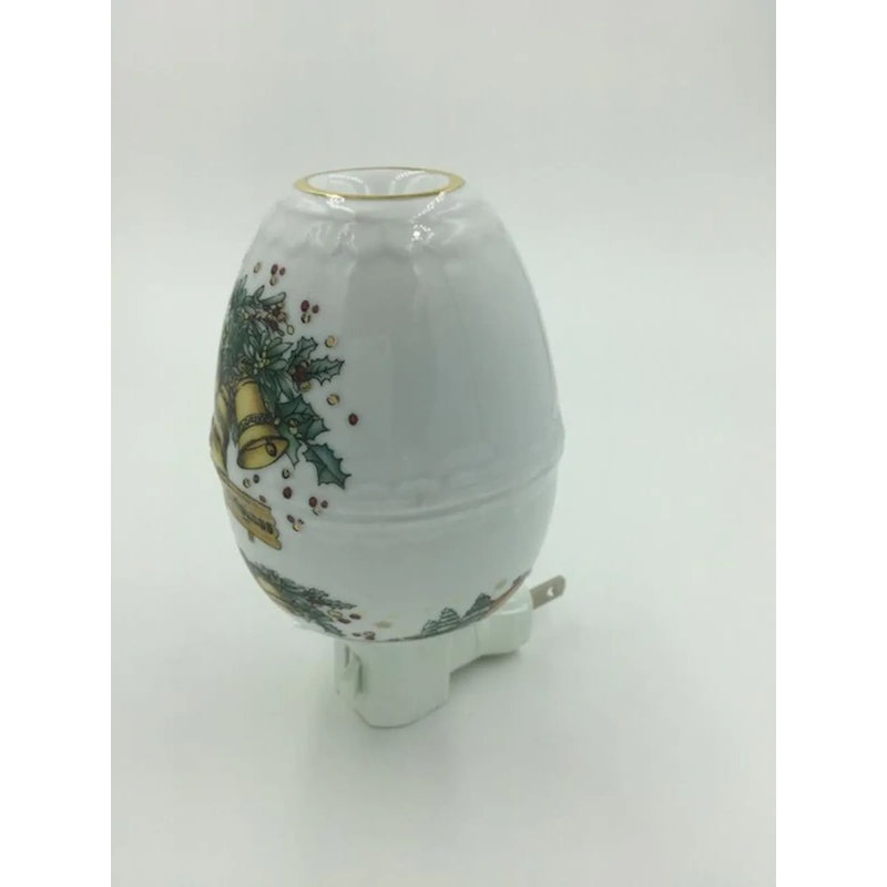 Christmas Bells On An Oval Shaped Night Light