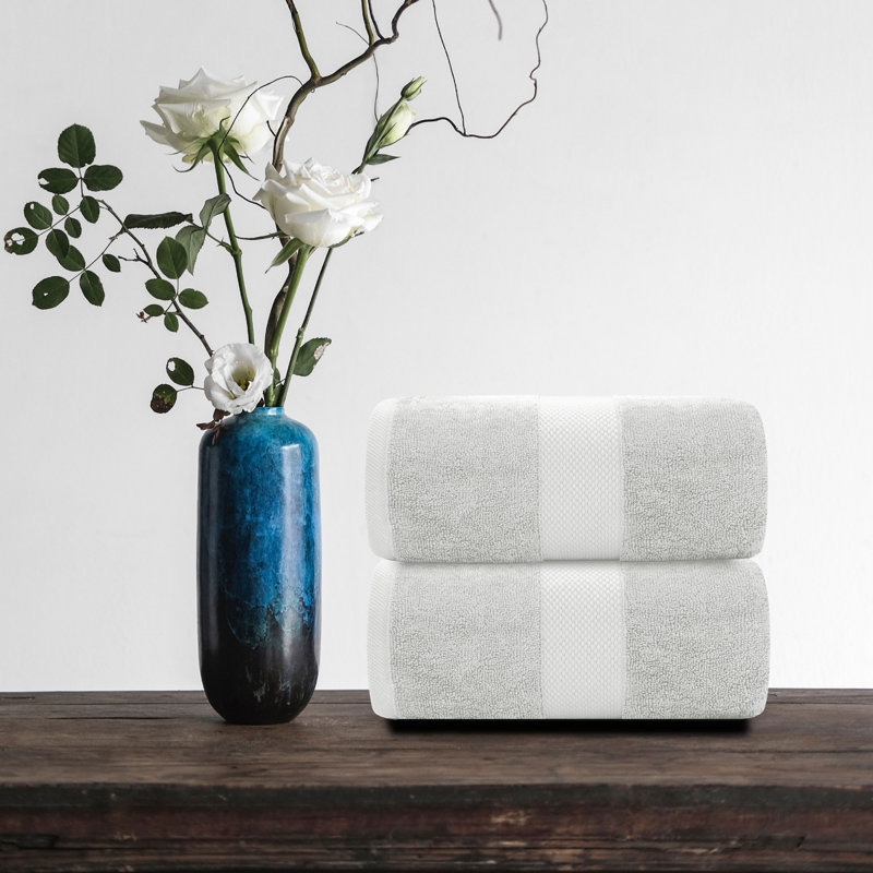 Drap de bain 100% coton Aldemar, Argent