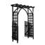 Tonnelle de jardin en bois brun clair 7 pi avec porte-118698397