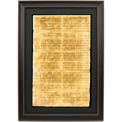 Page One of the Second Draft of the Declaration Sent to Richard Henry Lee by Thomas Jefferson