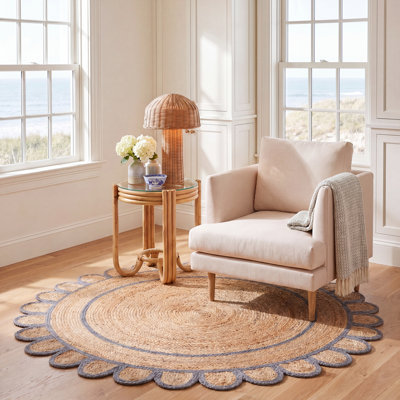 Tapis d'intérieur en jute tissé à la main Natural Fiber