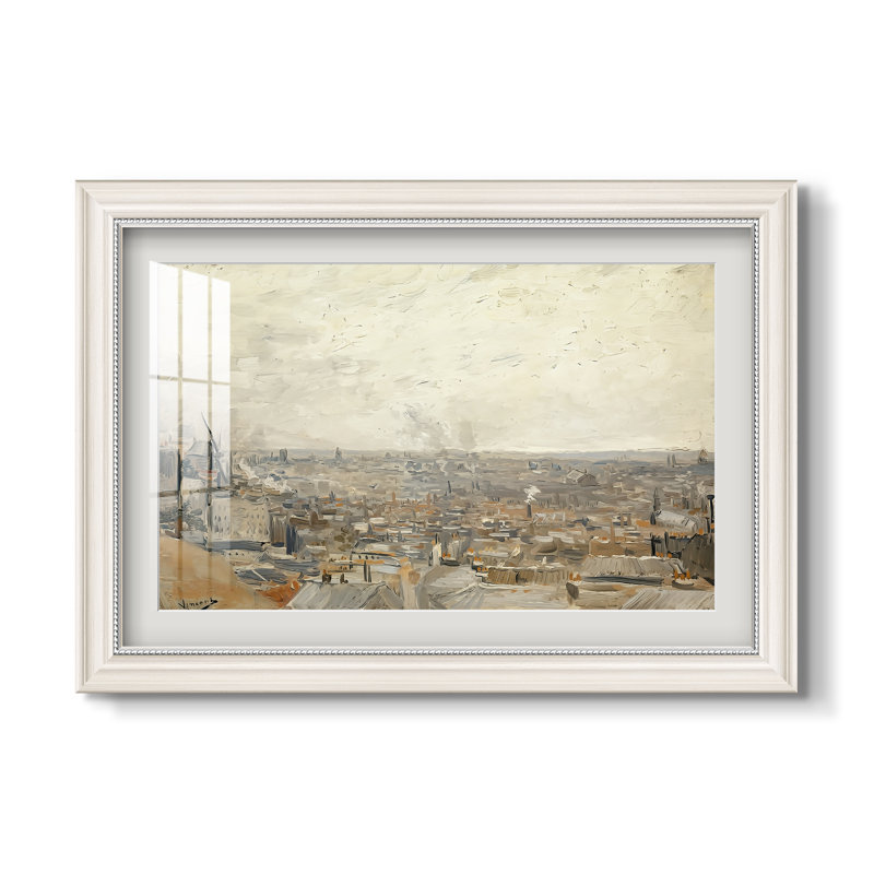 Vue de Montmartre, 1886 - Vincent van Gogh - Reproduction encadrée sur mesure, 16x22 INNER SIZE, Framed Print with Mat