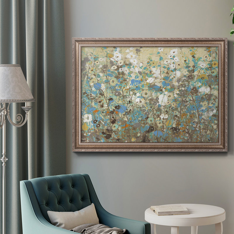 Floraison des vignes I - Peinture sur toile encadrée, H 18 po x l 27 po x P 2,5 po