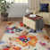 Tapis à motif floral crocheté à la main Four Seasons