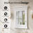 26"W X32''h Wall Recessed Mount Solid Wood Framed Medicine Cabinet With Adjustable Glass Shelves