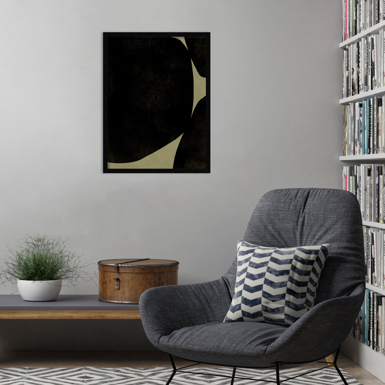 Heirloom Orbs I Print by Jacob Green, 25" H x 19" W x 1" D, Black