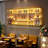 Wall Mounted Wine Rack Metal Frame Artificial Wood-105513013