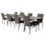 Jayesh 8 - Person Patio Dining Set with Extendable Rectangular Table , Cushions Included-65751512