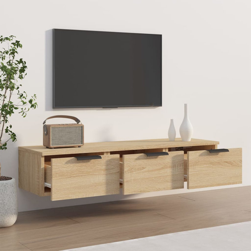 Ivenson Unfinished TV Stand, Oak