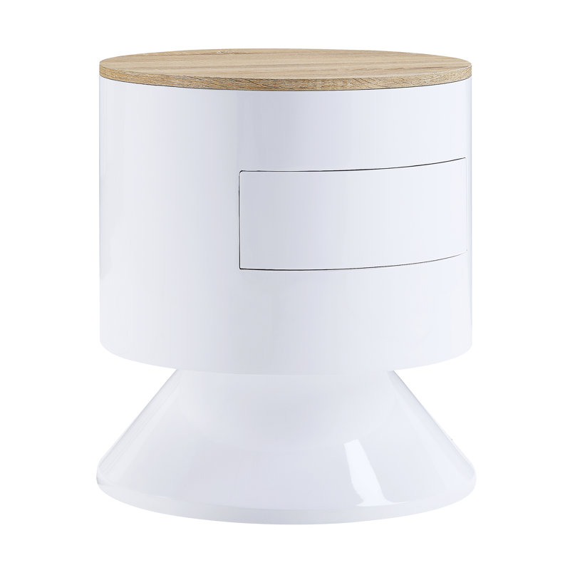 Accent Table With Display And Utility Function