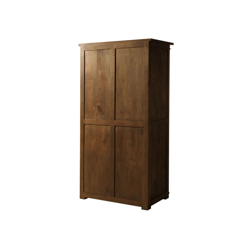 1 Door Wardrobe, Brown Lacquered