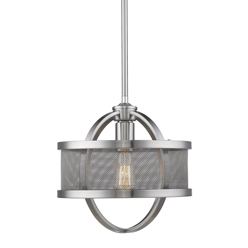 Luminaire suspendu 1 lumière Petitt, Étain, Étain
