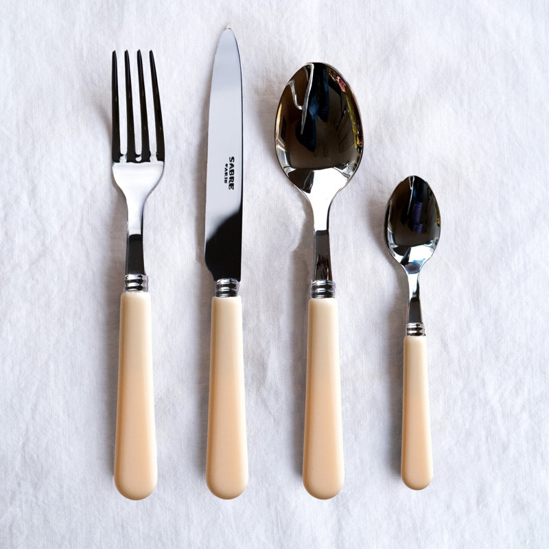 Pop Unis 4 - Piece Stainless Steel Flatware Set - Service for 1
