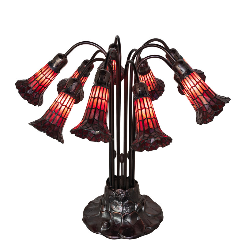 Pond Lily Table Lamp, Red